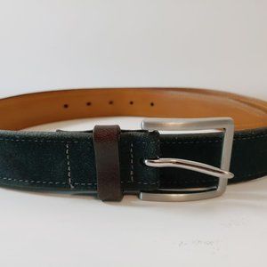 Men's Johnston & Murphy Black Suede Belt Size 40 Made in the USA 75-7389